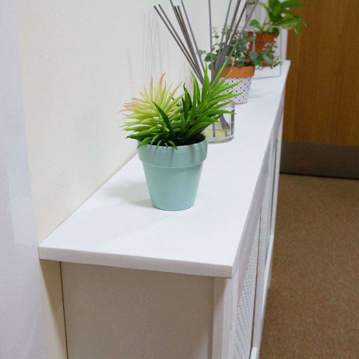 Justerbart Elementskydd MDF Vit 140 -192 cm