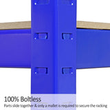 Monster Racking T-Rax Robust förvaringshylla, Blå, 120cm B, 60cm D