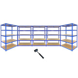 9 x T-Rax 1200mm x 600mm x 1800mm Blå