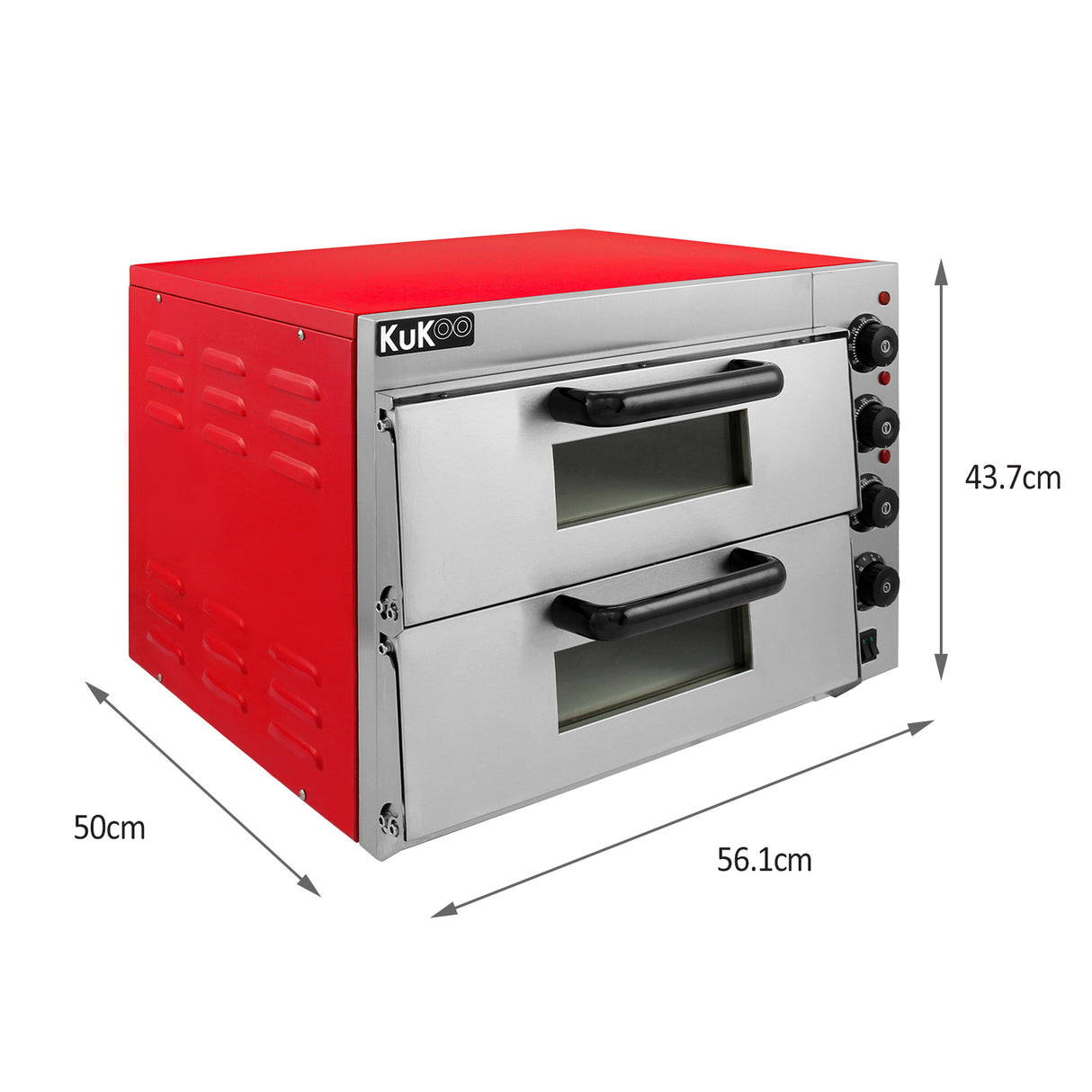 40 cm Pizzaugn med 2 Hyllor