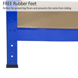 Monster Racking T-Rax Robusta Hyllor, Blå , 75 cm B, 30 cm D, Set om 4