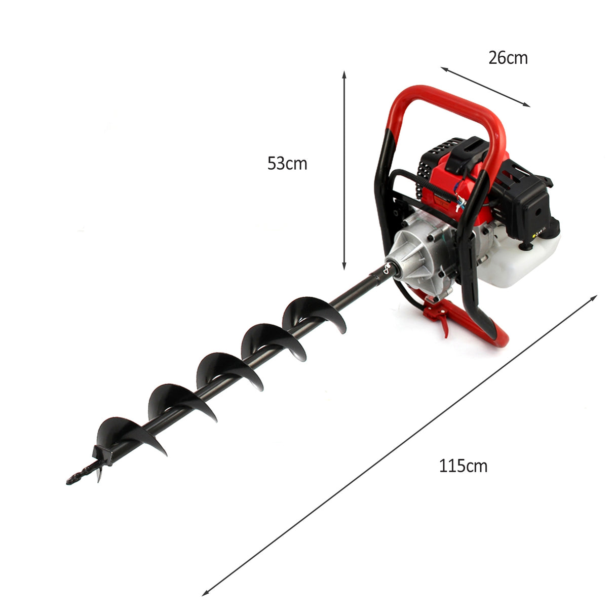 T-Mech Jordskruv med 4-takts motor