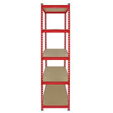 Monster Racking Z-Rax Extra Starka Stålhyllor, Röd , 90 cm B, 45 cm D