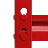 Monster Racking Z-Rax Extra Starka Stålhyllor, Röd , 90 cm B, 45 cm D