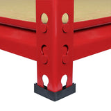 Monster Racking Z-Rax Extra Starka Stålhyllor, Röd , 90 cm B, 45 cm D