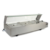 Vattenbad Bain Marie med 3 st Kantiner ½ GN