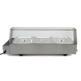 Vattenbad Bain Marie med 3 st Kantiner ½ GN