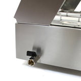 Vattenbad Bain Marie med 3 st Kantiner ½ GN