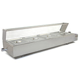 Vattenbad Bain Marie med 4 st Kantiner ½ GN