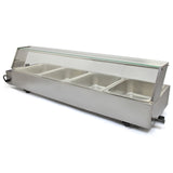 Vattenbad Bain Marie med 4 st Kantiner ½ GN