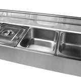 Vattenbad Bain Marie med 5 st Kantiner ½ GN