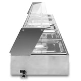 Vattenbad Bain Marie med 5 st Kantiner ½ GN