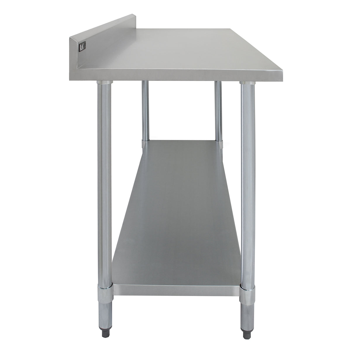 150 cm Cateringbänk med Dubbla Överhyllor