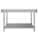150 cm Cateringbänk med Dubbla Överhyllor