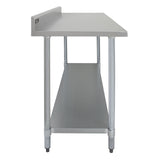 Kommersiellt cateringbord i rostfritt stål - 182cm brett