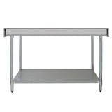Kommersiellt cateringbord i rostfritt stål - 182cm brett