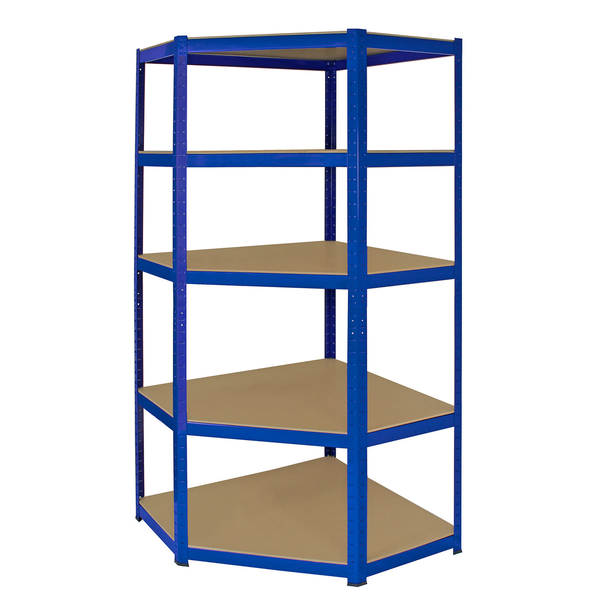 Monster Racking T-Rax Hörnhylla & 2 x 90 cm Garageförvaringshyllor, Blå