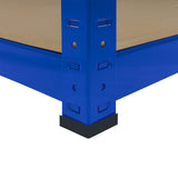 Monster Racking T-Rax Hörnhylla & 2 x 90 cm Garageförvaringshyllor, Blå