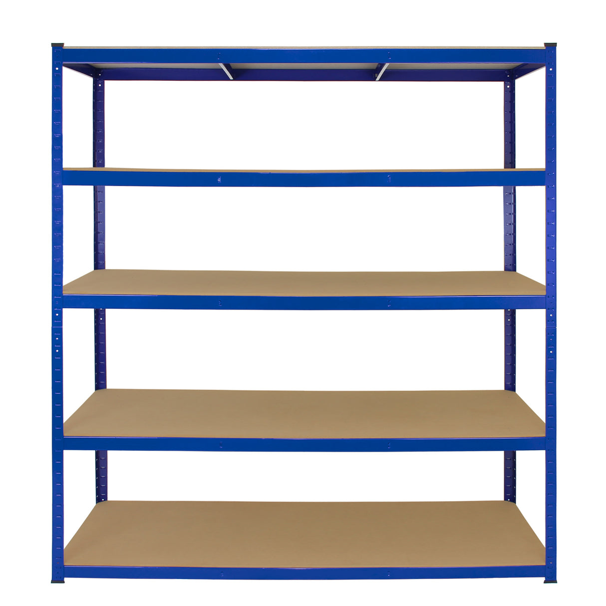 Monster Racking T-Rax 5 x extra breda förvaringshyllor, blå, 160 cm B, 60 cm D