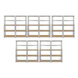 Monster Rack 10 x Galwix galvaniserade stålhyllor, 90 cm breda