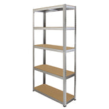 Monster Rack 4 x Galwix galvaniserade stålhyllor, 90 cm breda