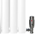 Oval Spegelradiator & Ventiler - 1800mm x 380mm – Vit