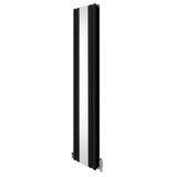 Oval Spegelradiator & Ventiler - 1800mm x 380mm – Svart