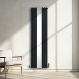 Oval Spegelradiator & Ventiler - 1800mm x 500mm – Grå