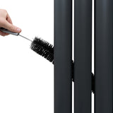 Oval Spegelradiator & Ventiler - 1800mm x 500mm – Grå