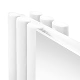 Oval Spegelradiator & Ventiler - 1800mm x 500mm – Vit