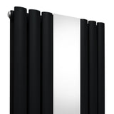 Oval Spegelradiator & Ventiler - 1800mm x 500mm – Svart