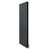 Aluminiumradiator & Ventiler - 1800mm x 475mm - Antracitgrå