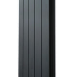 Aluminiumradiator & Ventiler - 1800mm x 475mm - Antracitgrå