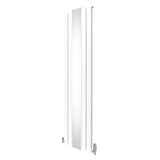 Platt Spegelradiator & Ventiler - 1800mm x 425mm – Vit