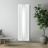 Platt Spegelradiator & Ventiler - 1800mm x 565mm – Vit
