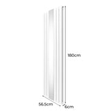 Platt Spegelradiator & Ventiler - 1800mm x 565mm – Vit
