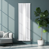 Platt Spegelradiator & Ventiler - 1800mm x 565mm – Vit