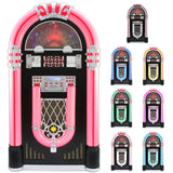 Retro Jukebox Skivspelare för CD och Vinyl med CD-fodral för 40 skivor