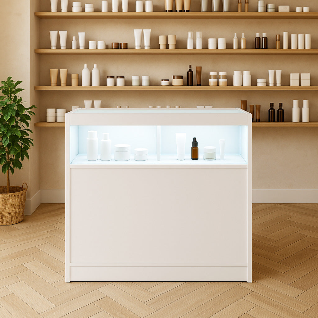 B900 Butiksmodul med LED – Vit