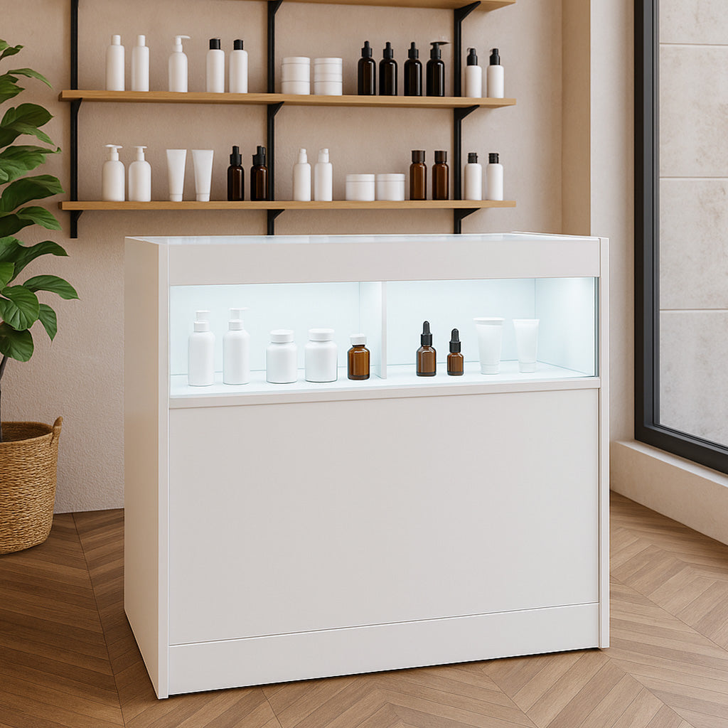 B900 Butiksmodul med LED – Vit