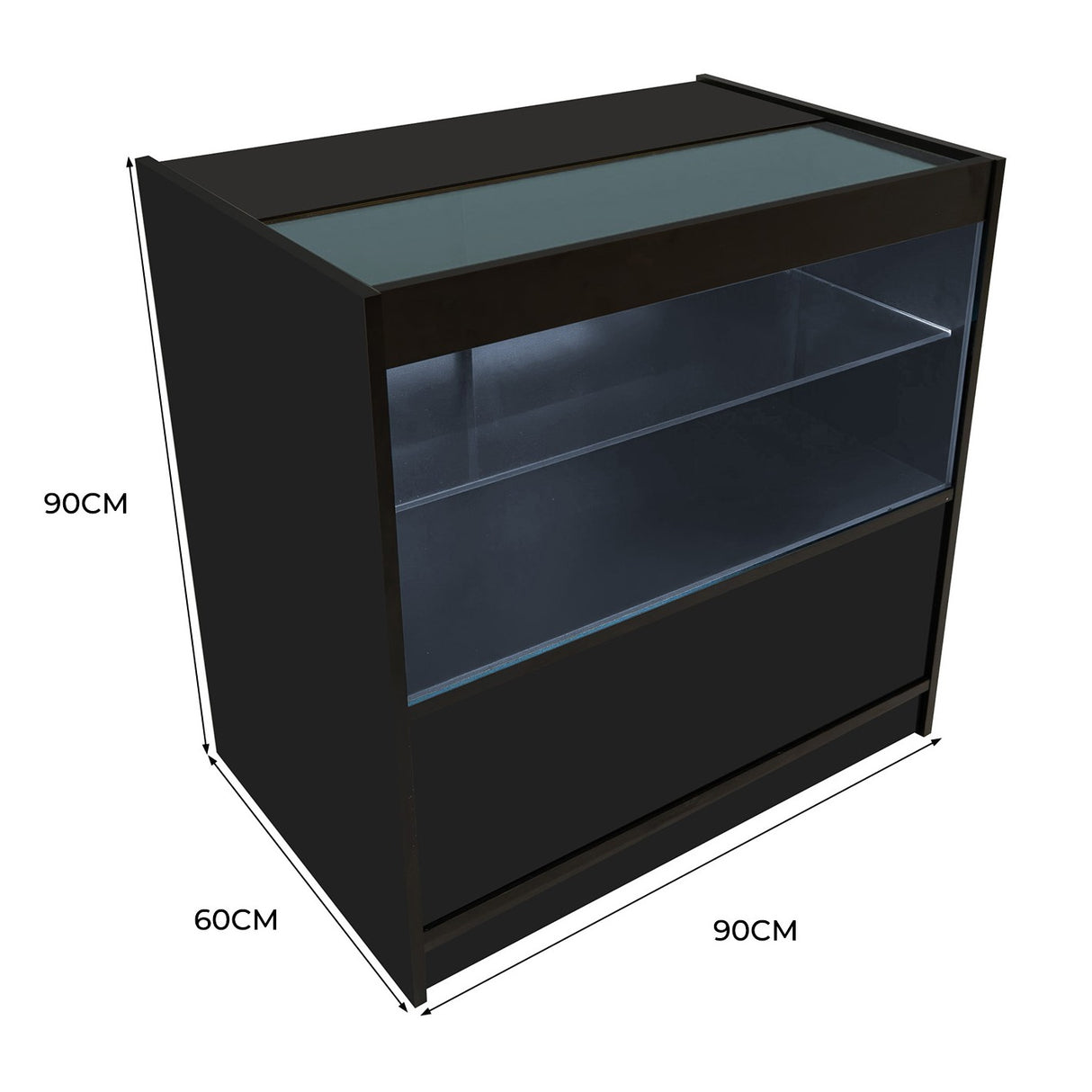 C900 Butiksmodul med LED – Svart