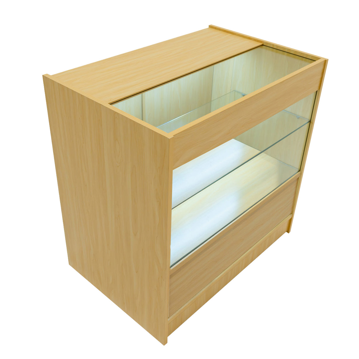 C900 Butiksmodul med LED – Lönnfärgad finish