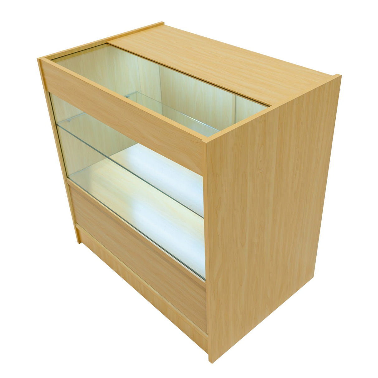 C900 Butiksmodul med LED – Lönnfärgad finish