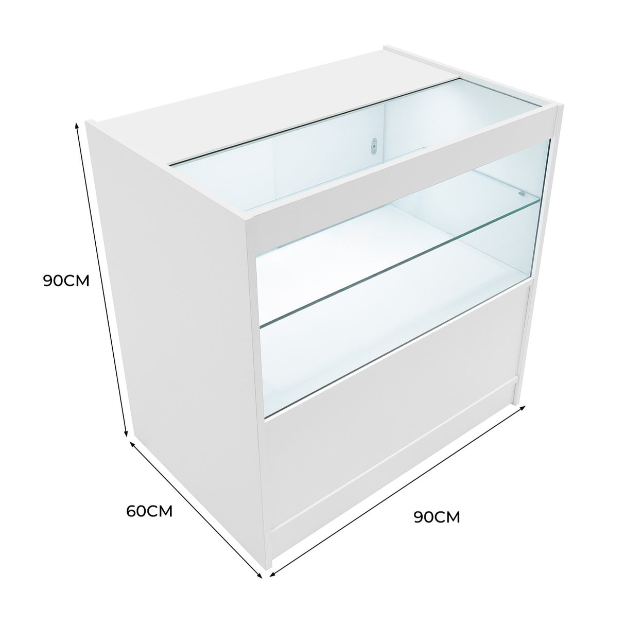 C900 Butiksmodul med LED – Vit