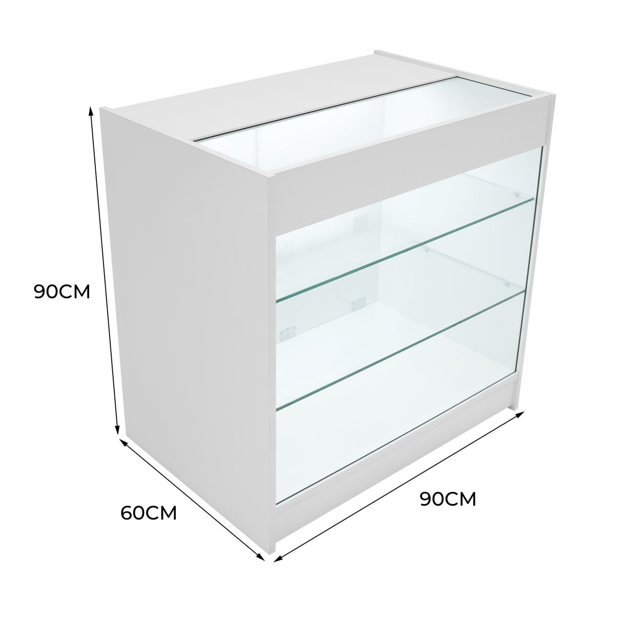 K900 Butiksmodul med LED – Vit