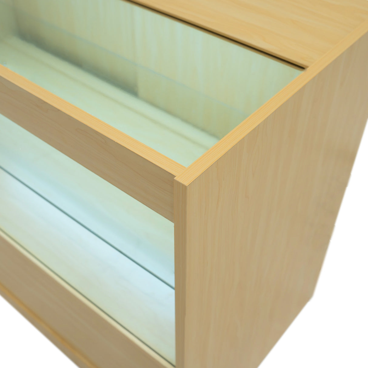 C1200 Butiksmodul med LED – Lönnfärgad finish