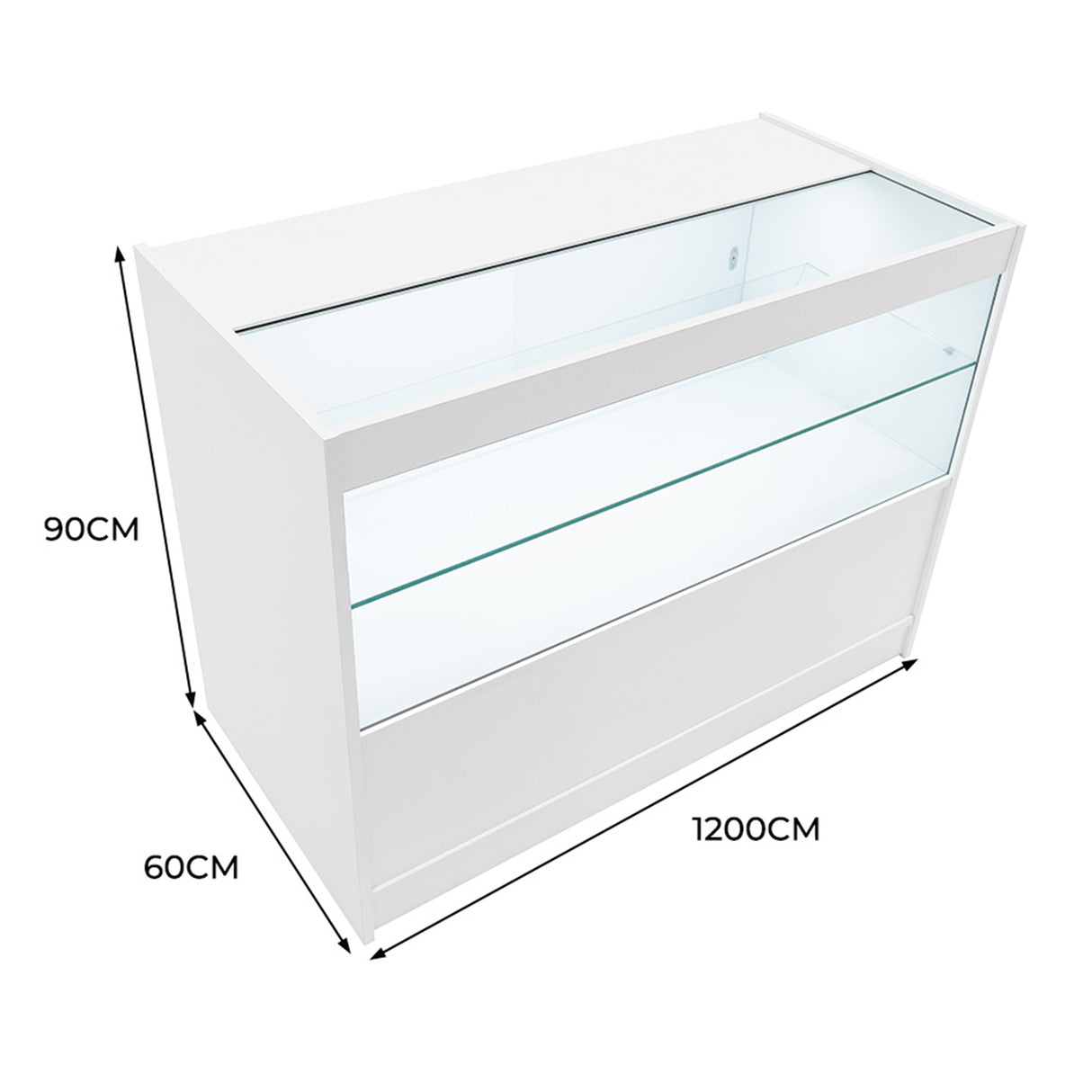 C1200 Butiksmodul med LED – Vit