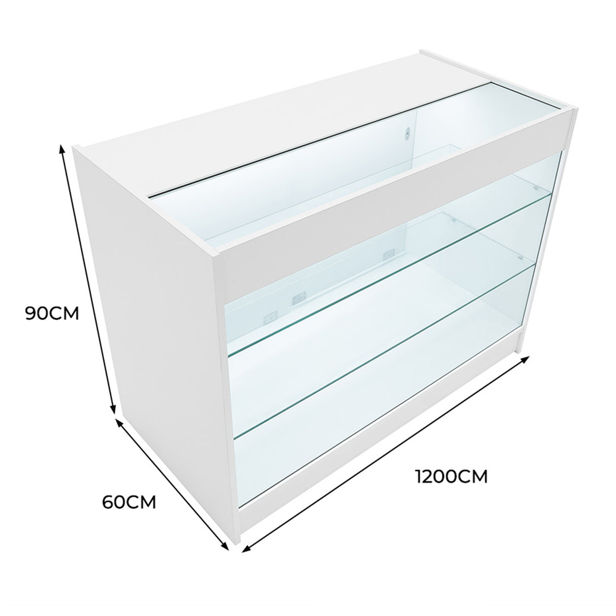 K1200 Butiksmodul med LED – Vit