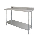 Kommersiellt cateringbord i rostfritt stål – 122cm brett