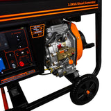 T-Mech Portabel Dieselgenerator Öppen Ram 2kVA